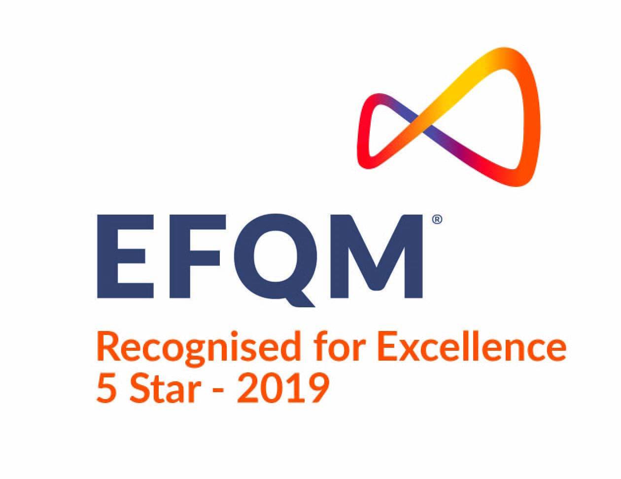 EFQM – Recognised for Excellence, 5 Star – 2019
